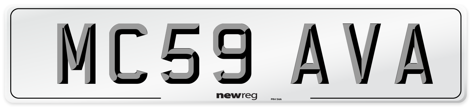 MC59 AVA Number Plate from New Reg